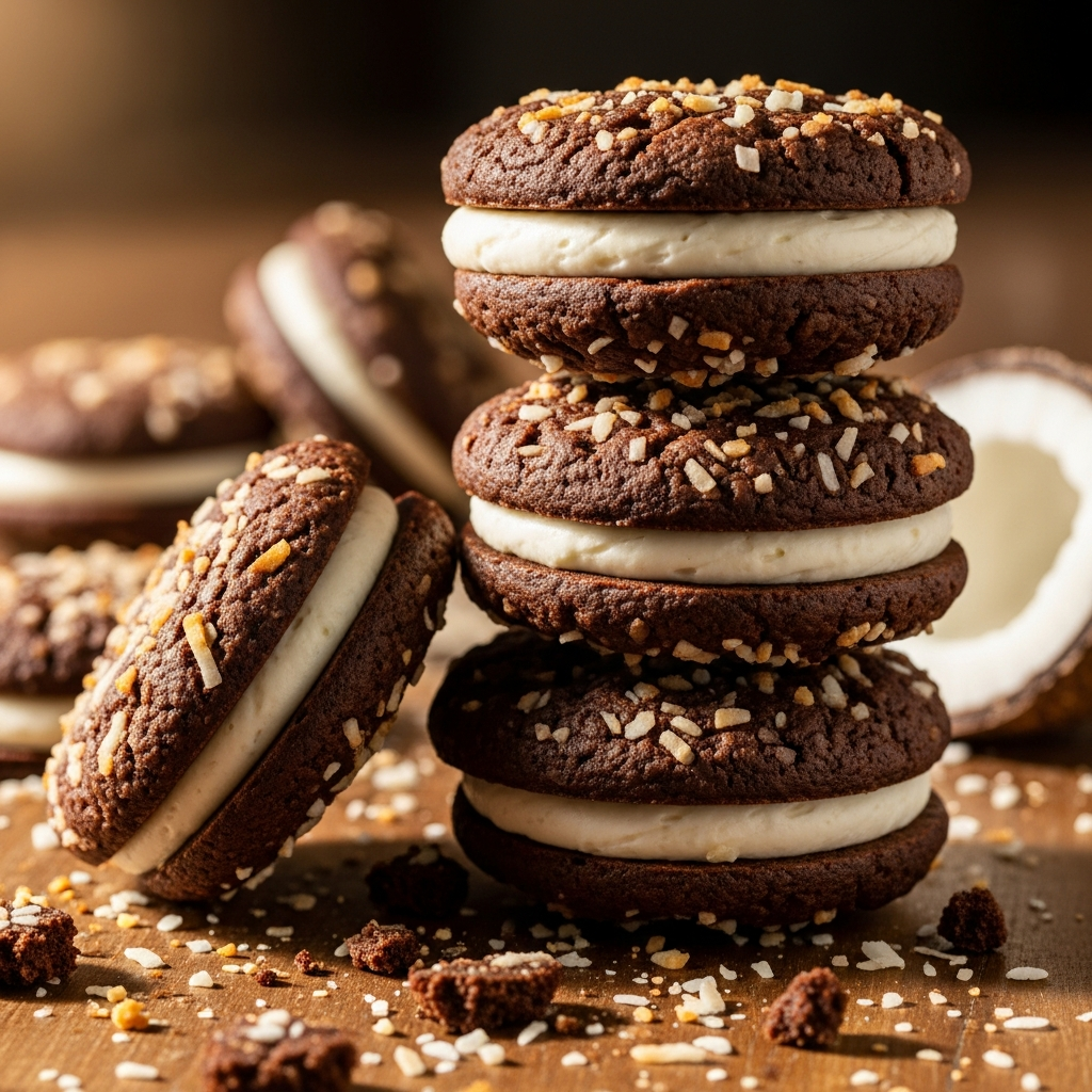 Chocolate romany cream biscuits